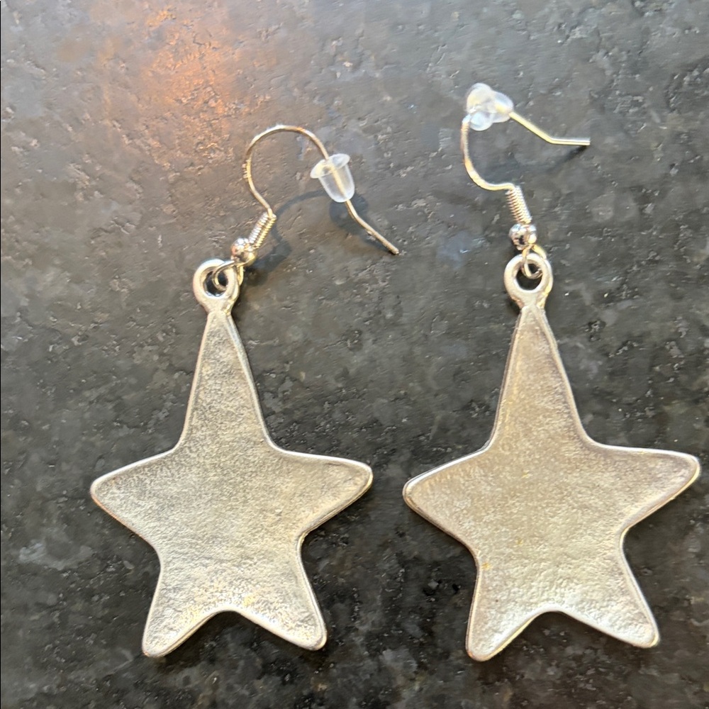 Silver Star Earrings